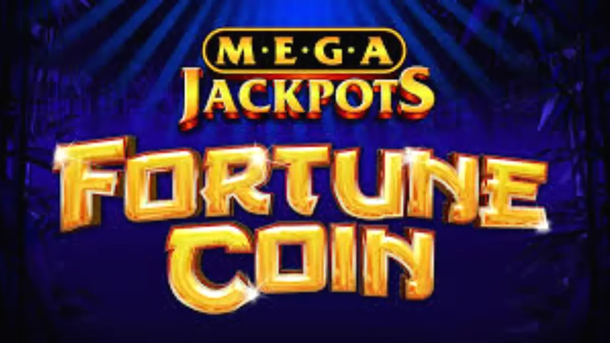 Tampilan visual slot Fortune Coin Mega Jackpot dengan simbol koin emas dan naga.